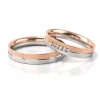Trouwringenset 80265 - 5 x 0.015ct.