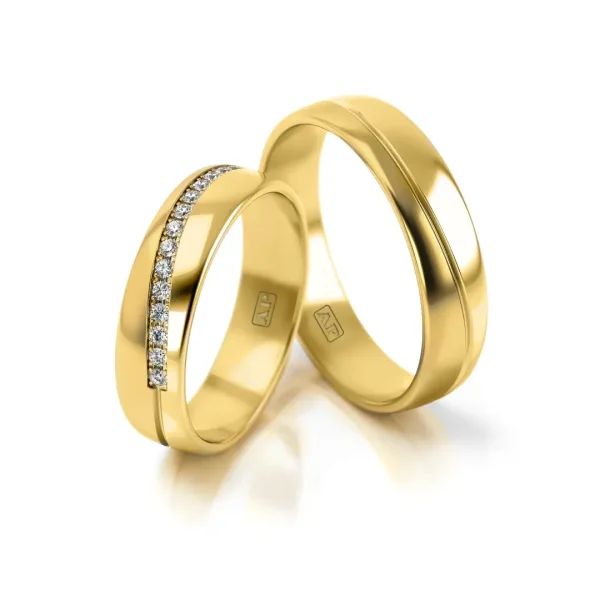 Trouwringenset 80308 - 23 x 0.01ct.