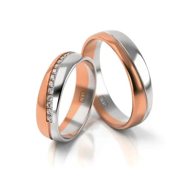 Trouwringenset 80308 - 23 x 0.01ct.