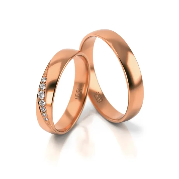 Trouwringenset 80317 - 0.09ct.