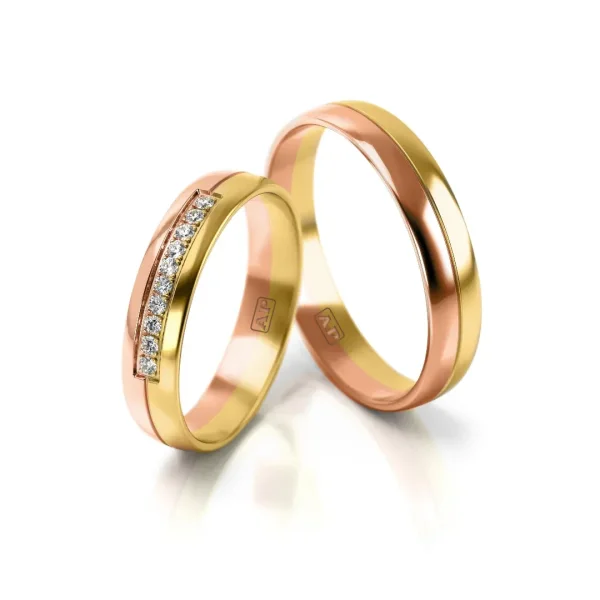 Trouwringenset 80318 - 10 x 0.01ct.