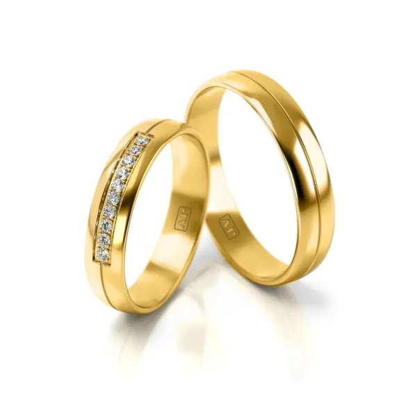 Trouwringenset 80318 - 10 x 0.01ct.