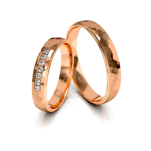 Trouwringenset 80320 - 7 x 0.015ct.