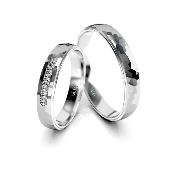 Trouwringenset 80320 - 7 x 0.015ct.